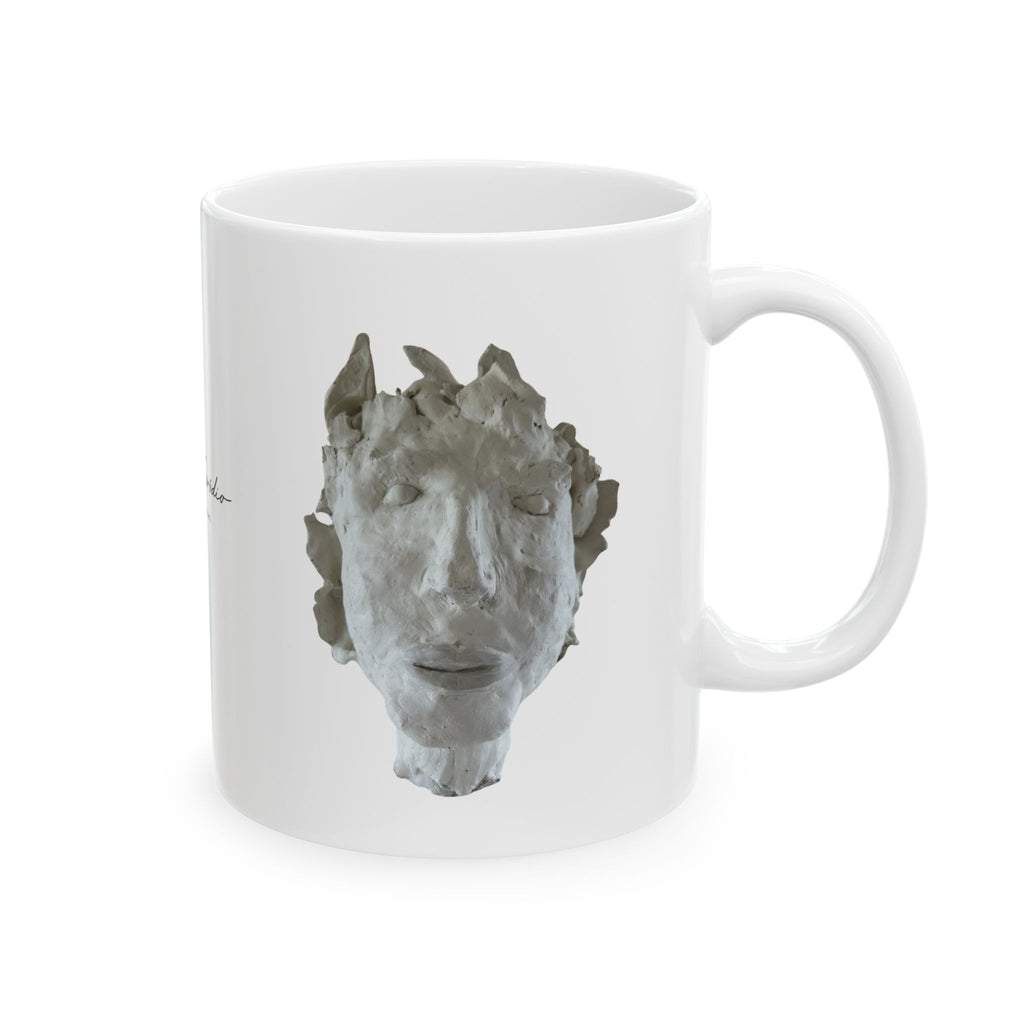 Artist Signature Ceramic Mug — Minimalist Contemporary Art Coffee Cup (11oz & 15oz)