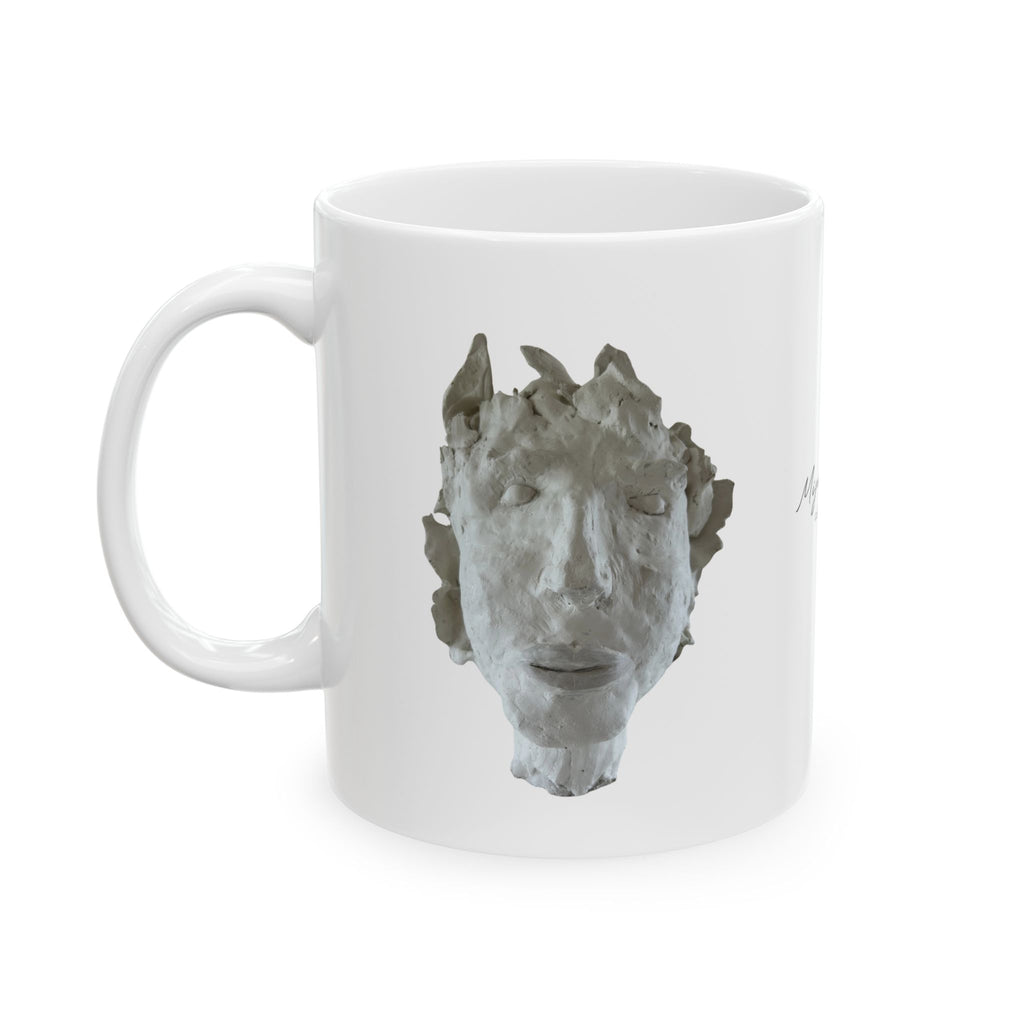 Artist Signature Ceramic Mug — Minimalist Contemporary Art Coffee Cup (11oz & 15oz)